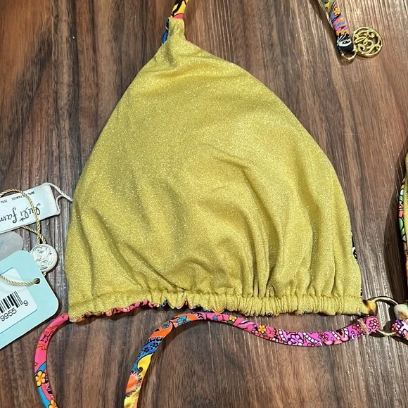 SOLD Luli Fama Shore Thing Reversible Looped Triangle Top - Picture 12 of 16